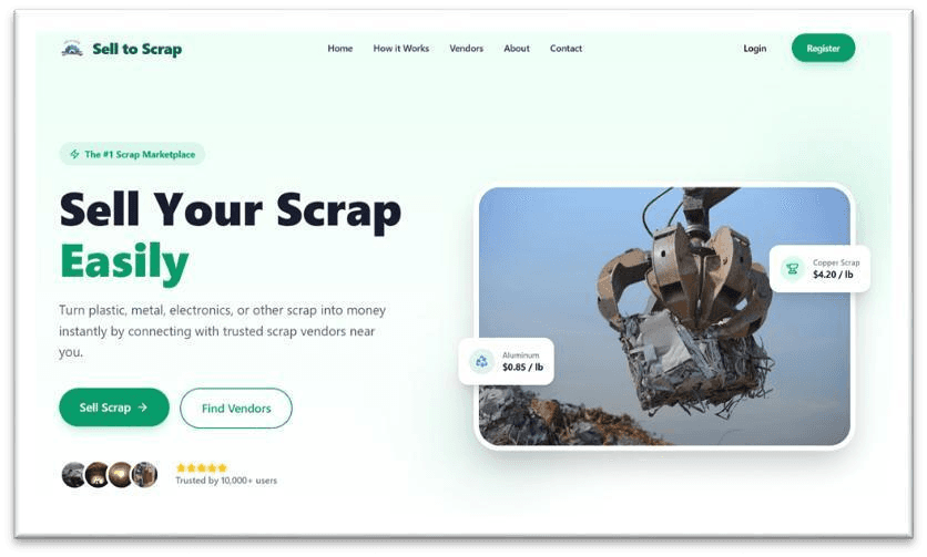 ♻️ Sell to Scrap: AI-Powered Scrap Marketplace - Media 1